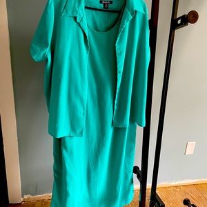 Long dress turquoise